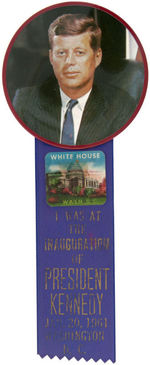 JOHN KENNEDY FOUR 1961 INAUGURAL BUTTONS ALL WITH RIBBONS.