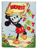 "MICKEY'S VERY FIRST BOOK" ENGLISH HARDCOVER.