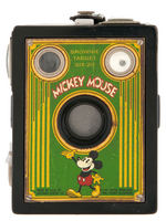 KODAK'S BROWNIE TARGET SIX-20 CAMERA WITH BEAUTIFUL 1930s "MICKEY MOUSE" FACE PLATE.