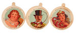 DIXIE CIRCUS SERIES ICE CREAM CUP LIDS EXTENSIVE LOT.