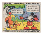 "MICKEY MOUSE" AUSTRALIAN ISSUE 1930s GUM CARD LOT.