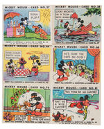 "MICKEY MOUSE" AUSTRALIAN ISSUE 1930s GUM CARD LOT.