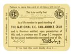 "MAD MEMBER E.C. FAN-ADDICT CLUB" 1953 MEMBERSHIP CARD.