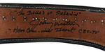 "HAVE GUN - WILL TRAVEL" PALADIN JOHNNY WESTON SIGNED DOUBLE HOLSTER.