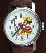 MICKEY MOUSE AMERICAN BICENTENNIAL & COWBOY BRADLEY WATCH PAIR.