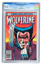 WOLVERINE LIMITED SERIES #1 SEPTEMBER 1982 CGC 9.6 WHITE PAGES.