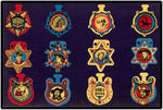 WESTERN BADGES RARE COMPLETE SET FROM GREEN DUCK BUTTON CO. ARCHIVE.