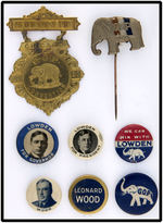 REPUBLICAN 1920 PRESIDENTIAL HOPEFULS AND CONVENTION ITEM.