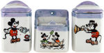 MICKEY MOUSE CHINA CANISTER SET.