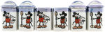 MICKEY MOUSE CHINA CANISTER SET.