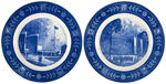 1939 NEW YORK WORLD'S FAIR CHINA PLATE SET.