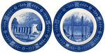 1939 NEW YORK WORLD'S FAIR CHINA PLATE SET.