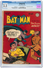 "BATMAN" #35 JUNE-JULY 1946 CGC 3.5 VG-.