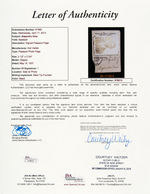 CUBAN & NEGRO LEAGUE STAR ALEJANDRO OMS SIGNED PASSPORT PAGE.