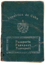 MINNIE MINOSO 1946 CUBAN PASSPORT.