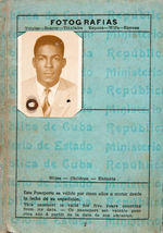 MINNIE MINOSO 1946 CUBAN PASSPORT.