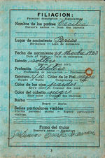 MINNIE MINOSO 1946 CUBAN PASSPORT.