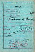 MINNIE MINOSO 1946 CUBAN PASSPORT.