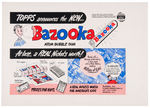 "TOPPS BAZOOKA ATOM BUBBLE GUM" BAZOOKA JOE EARLY AD SLICK.