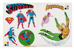 DC COMICS LICENSING SHEET LOT.