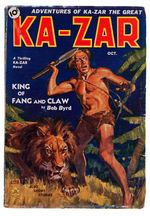 “KA-ZAR” VOL. ONE NUMBER ONE  FIRST ISSUE 1936 PULP.