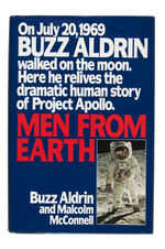 BUZZ ALDRIN SIGNED BOOK & CHUCK YEAGER SIGNED FIRST DAY COVER.