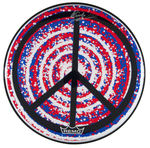 RINGO STARR SIGNED "PEACE 1" DRUMHEAD FEATURING HIS ARTWORK.