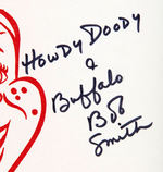 HOWDY DOODY - BUFFALO BOB SMITH SIGNED PAIR.