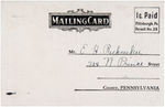 ROOSEVELT/JOHNSON JUGATE DONOR RECEIPT; RARE JUGATE "MAILING CARD" & 3 CONVENTION SONG SHEETS.