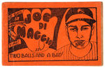 “JOE DIMAGGIO IN TWO BALLS AND A BAT!” 8-PAGER.