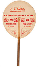 “BUSTER BROWN SHOES” PREMIUM DIE-CUT GAME AND FAN.