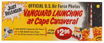 VIEW-MASTER "VANGUARD LAUNCHING AT CAPE CANAVERAL" STORE SIGN.