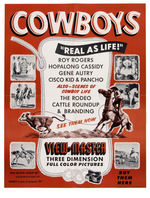 VIEW-MASTER WESTERN/COWBOY STORE SIGN PAIR.