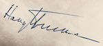 "HARRY TRUMAN" SIGNED PHOTO.