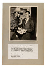 THE LONE RANGER CLAYTON MOORE SIGNED DISPLAY.