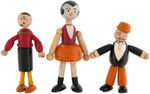 POPEYE JAYMAR WOODEN FIGURE LOT.