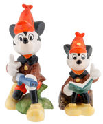 MICKEY MOUSE AS HUNTER GOEBEL FIGURINE PAIR.