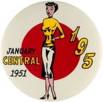 CENTRAL HIGH SCHOOL PHILADELPHIA AREA GRADUATING BUTTON.