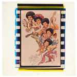 THE JACKSON FIVE COLOR TRANSPARENCY FOR EARLY 1970s CONCERT PROGRAM WITH JACK DAVIS ART.