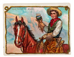 1910 T53 HASSAN "COWBOY SERIES" CIGARETTE CARDS NEAR SET.