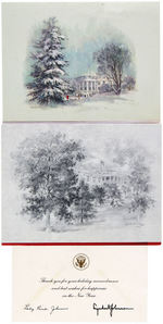 HOLIDAY CARDS: SCOOP JACKSON, STEVENSON, LBJ, HHH, TIP O'NEILL, DNC LOT OF 12.