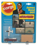 "JAMES BOND 007" CARDED CORGI VEHICLE TRIO.