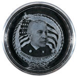 "ADMIRAL GEORGE DEWEY, U.S.N./BATTLESHIP MAINE" COMMEMORATIVE PLATES.