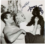 JANET LEIGH & TONY CURTIS SIGNED PHOTO PAIR.