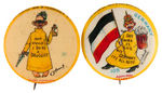 YELLOW KID GROUP OF FOUR BUTTONS INCLUDING THREE FROM FLAG SERIES.