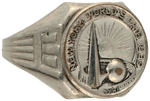 NEW YORK WORLD'S FAIR 1939 RINGS.