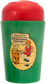 LITTLE ORPHAN ANNIE OVALTINE SHAKE-UP MUG TRIO WITH RARE COLOR VARIETY.