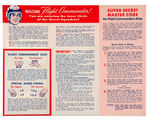 "CAPTAIN MIDNIGHT'S SECRET SQUADRON OFFICIAL SECRET HANDBOOK" & COMMISSION CERTIFICATE.