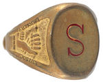 ORPHAN ANNIE "SG" SECRET GUARD RARE RING WITH INITIAL "S."