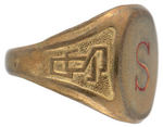 ORPHAN ANNIE "SG" SECRET GUARD RARE RING WITH INITIAL "S."